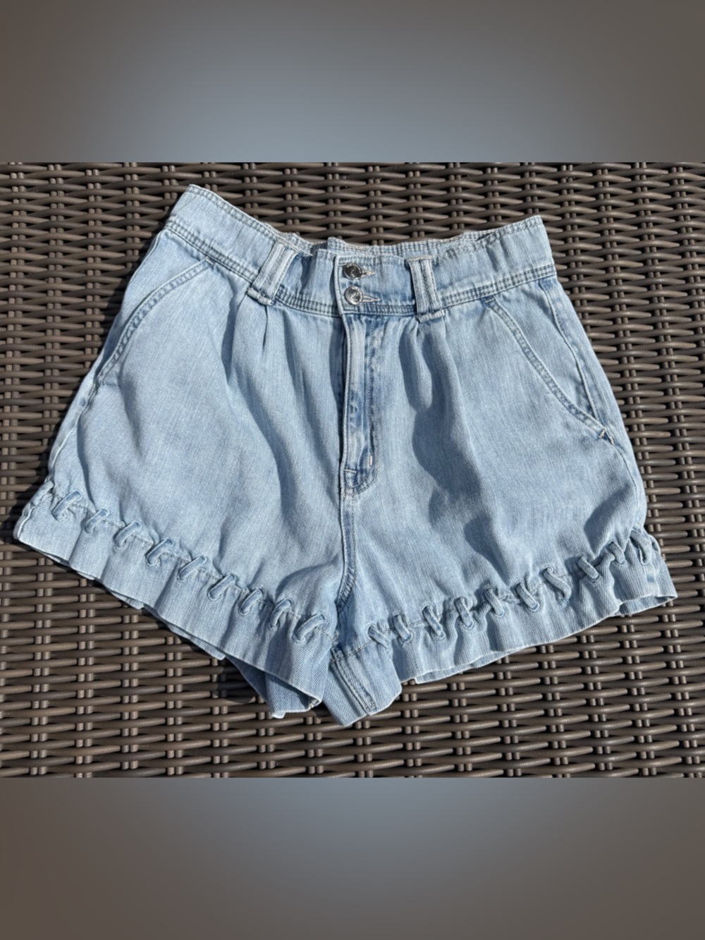 Sam Edelman Ruffle Hem Women's Shorts - Size 30
